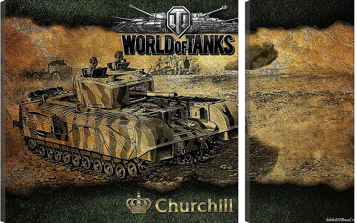 Модульная картина - World Of Tanks