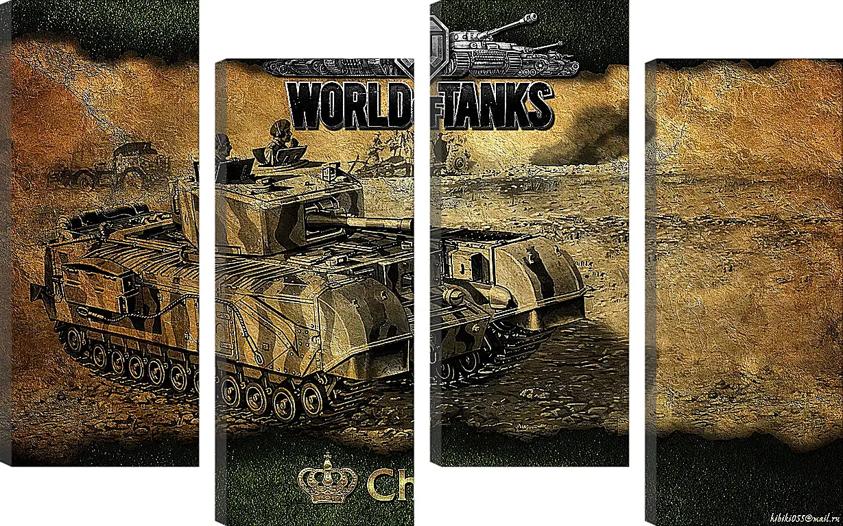 Модульная картина - World Of Tanks