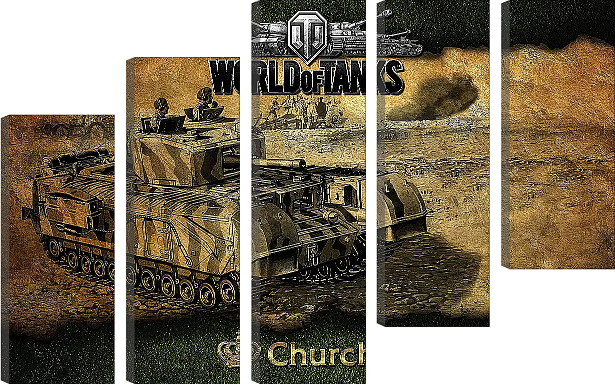 Модульная картина - World Of Tanks