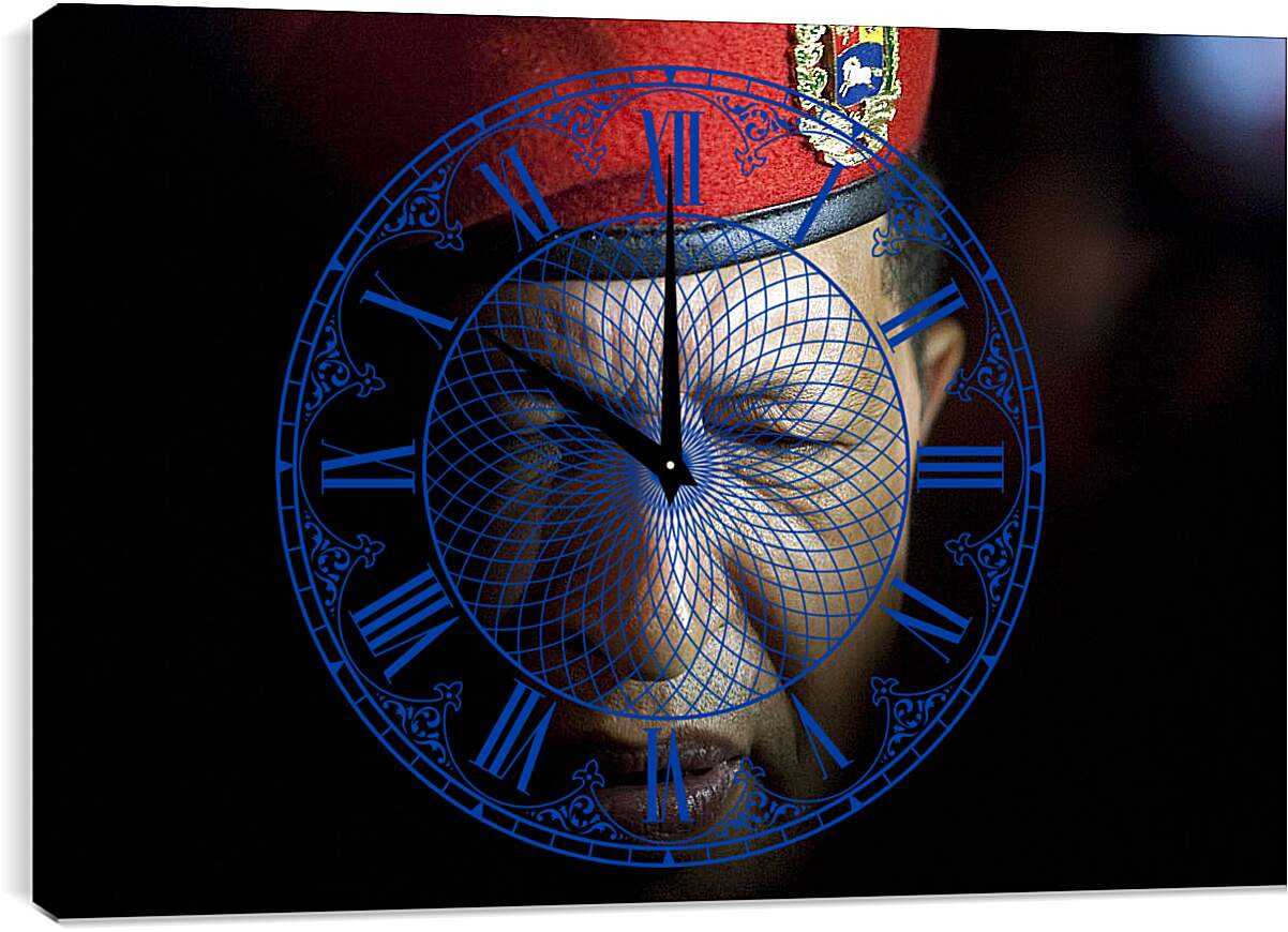 Часы картина - Уго Чавес