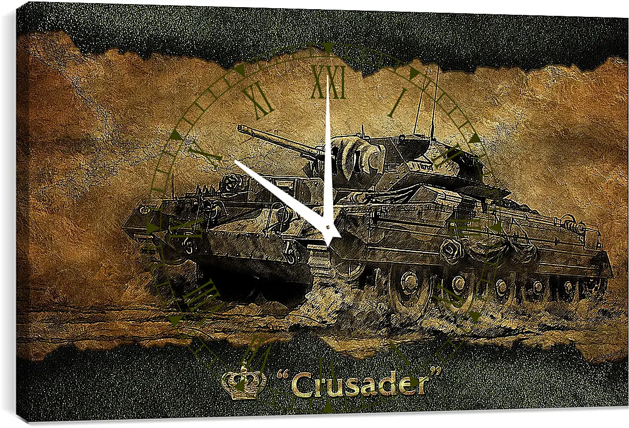 Часы картина - World Of Tanks
