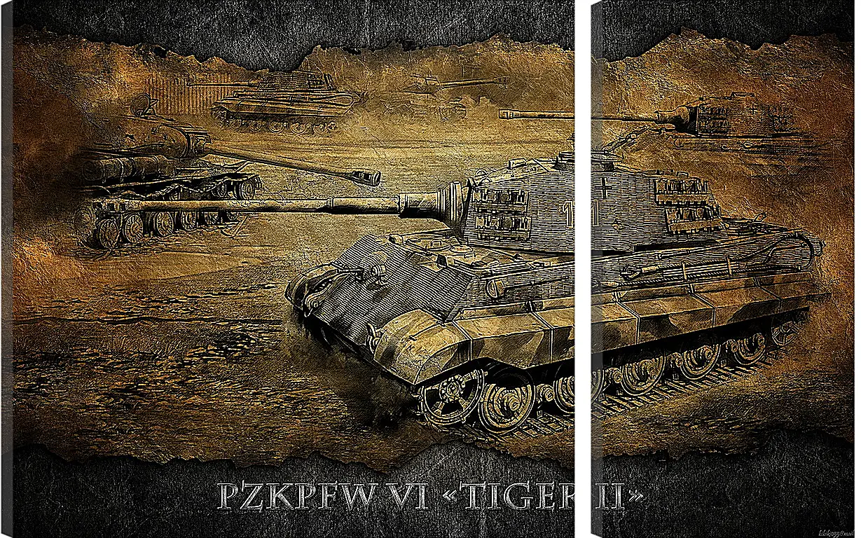 Модульная картина - World Of Tanks