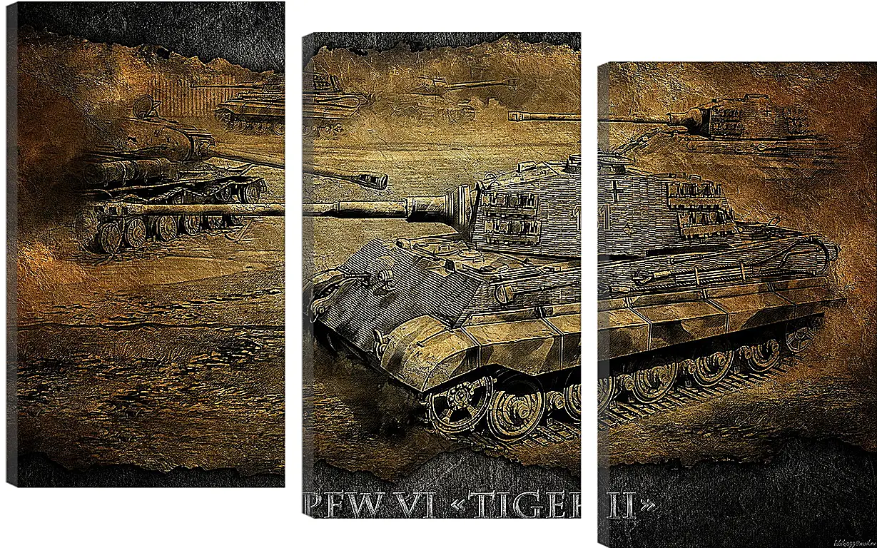 Модульная картина - World Of Tanks