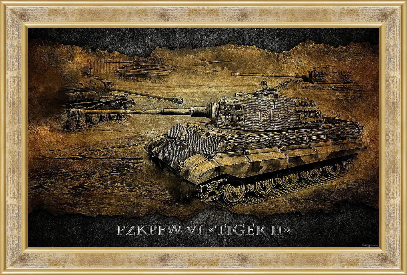 Картина в раме - World Of Tanks