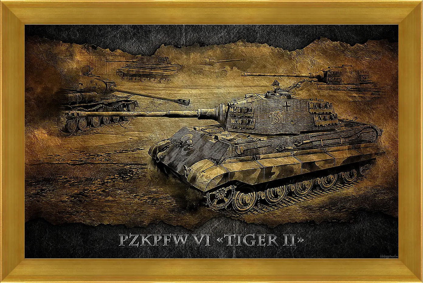 Картина в раме - World Of Tanks