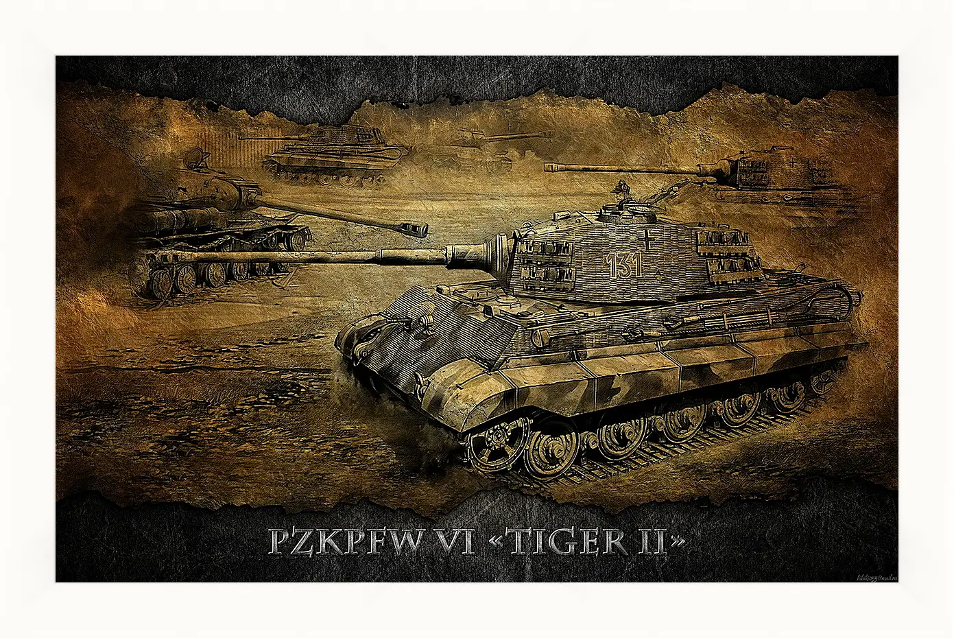 Картина в раме - World Of Tanks