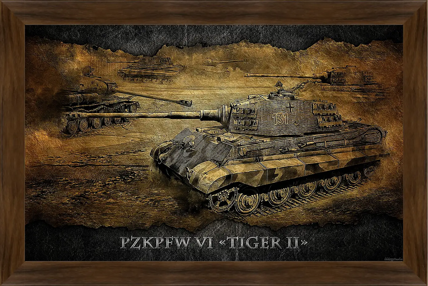 Картина в раме - World Of Tanks