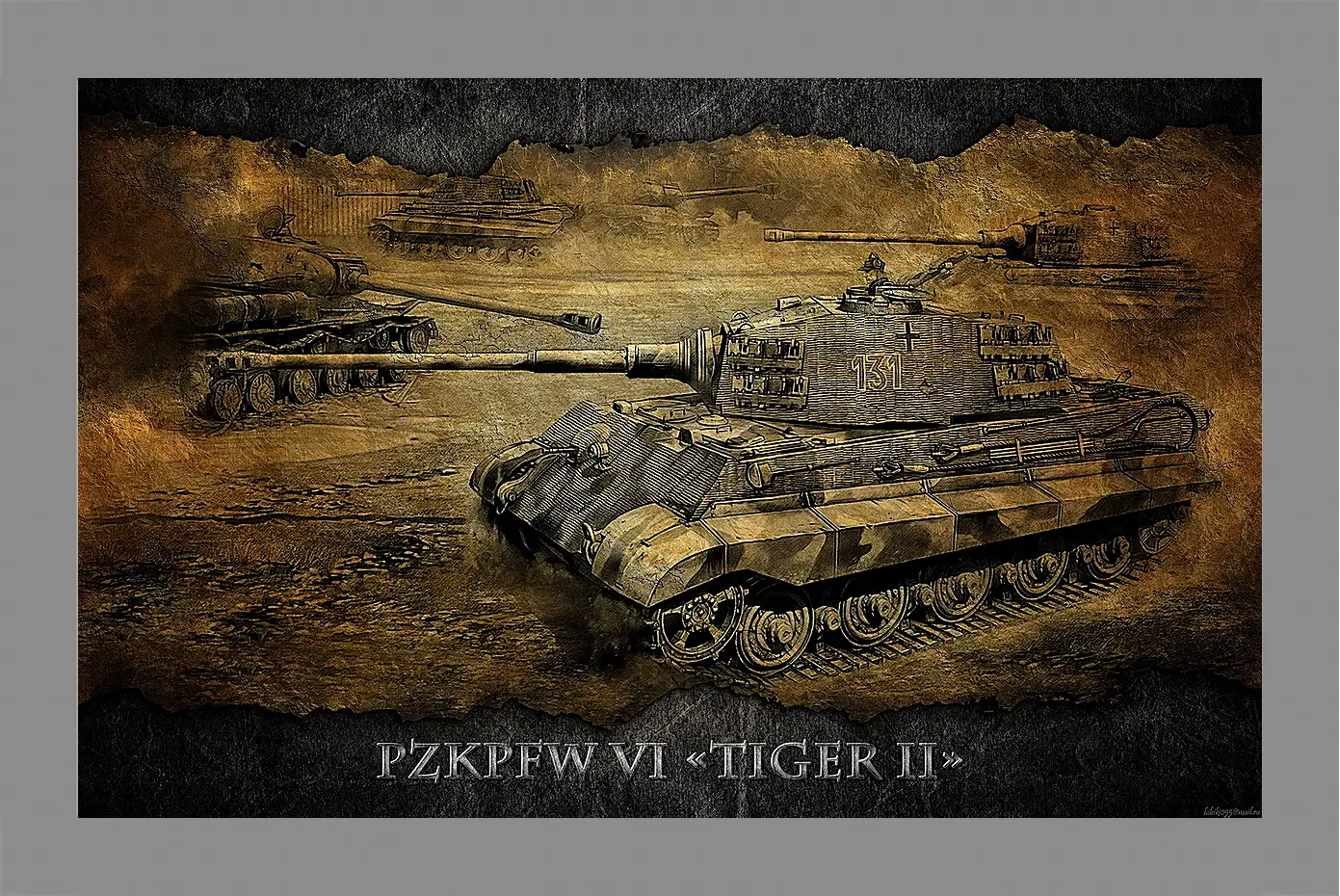 Картина в раме - World Of Tanks