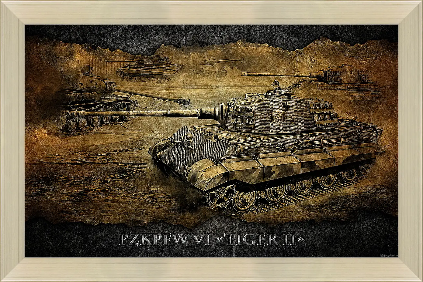 Картина в раме - World Of Tanks