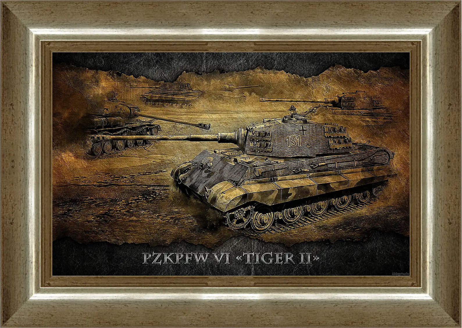 Картина в раме - World Of Tanks