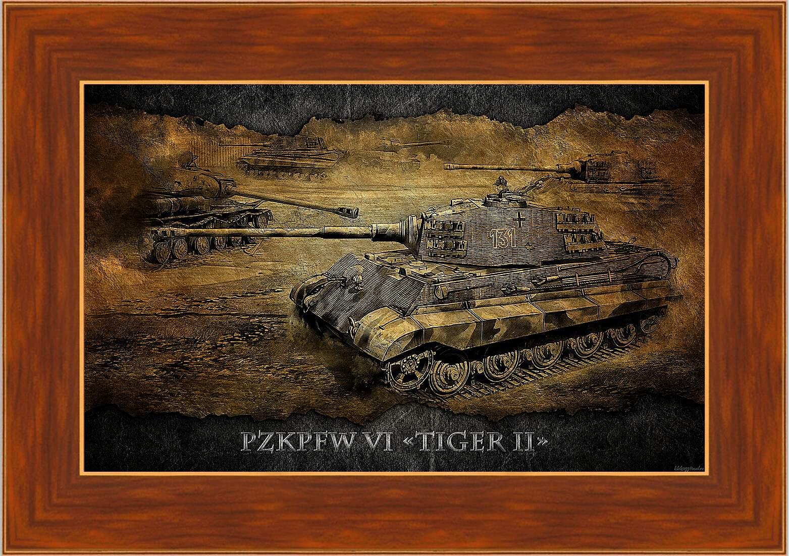 Картина в раме - World Of Tanks