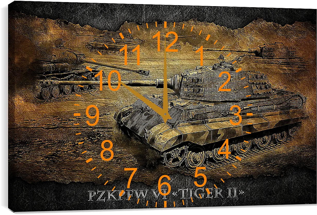 Часы картина - World Of Tanks