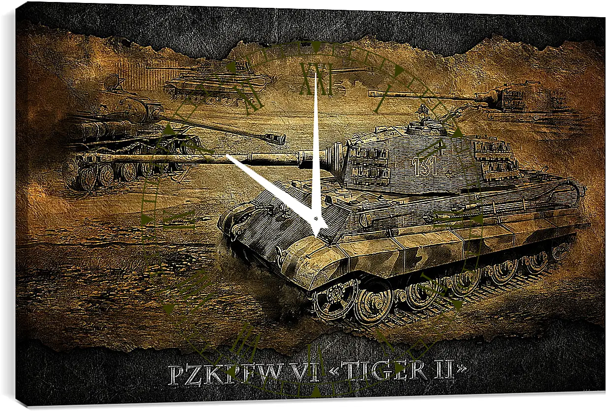 Часы картина - World Of Tanks