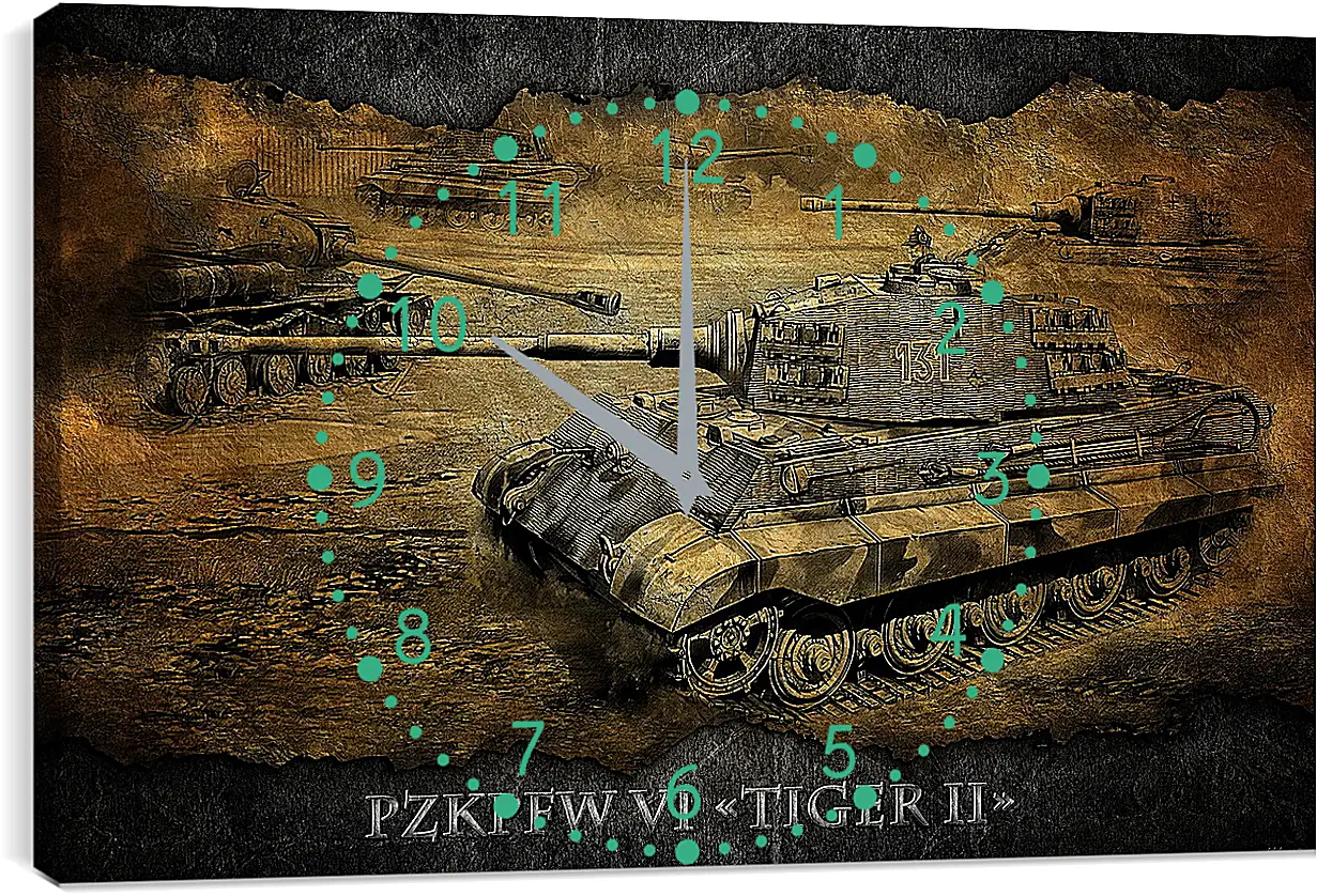 Часы картина - World Of Tanks