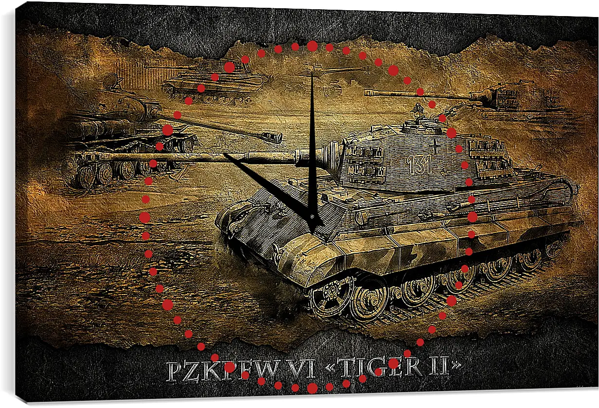 Часы картина - World Of Tanks