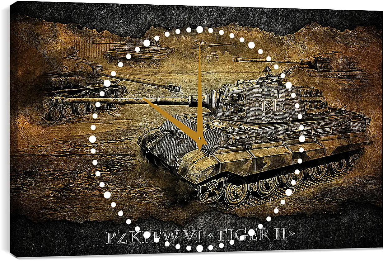 Часы картина - World Of Tanks