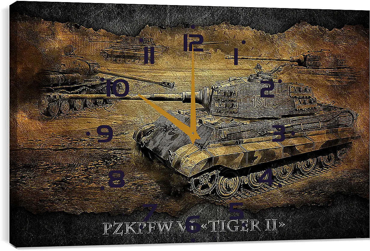 Часы картина - World Of Tanks