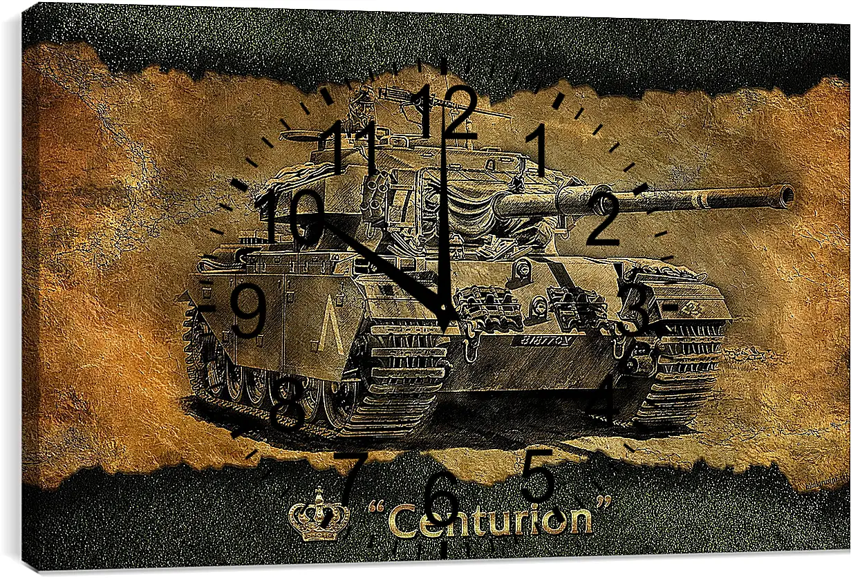 Часы картина - World Of Tanks