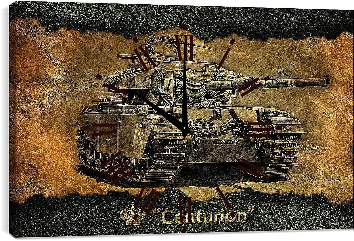 Часы картина - World Of Tanks
