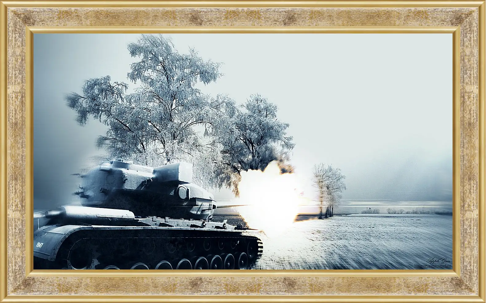 Картина в раме - World Of Tanks