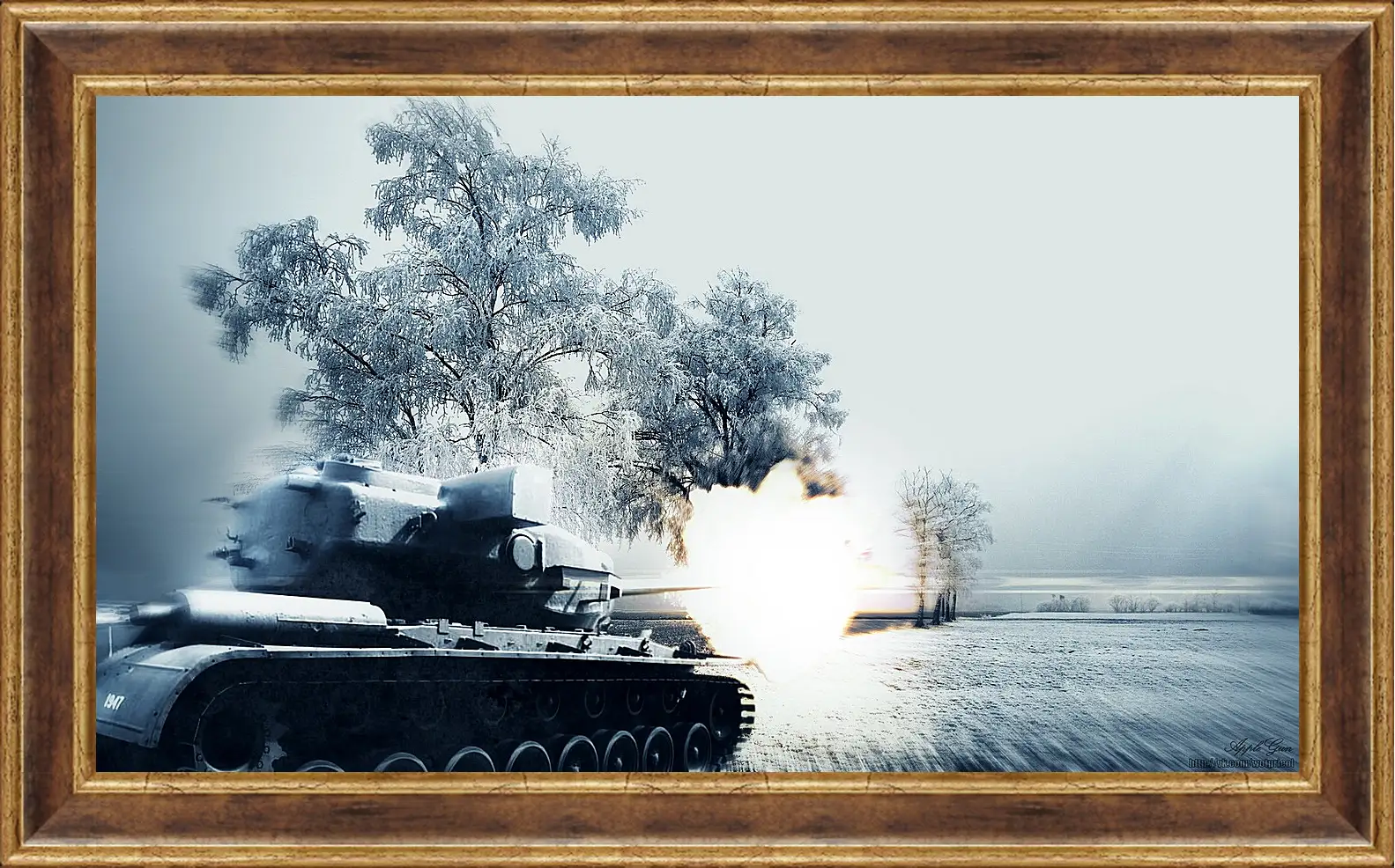 Картина в раме - World Of Tanks