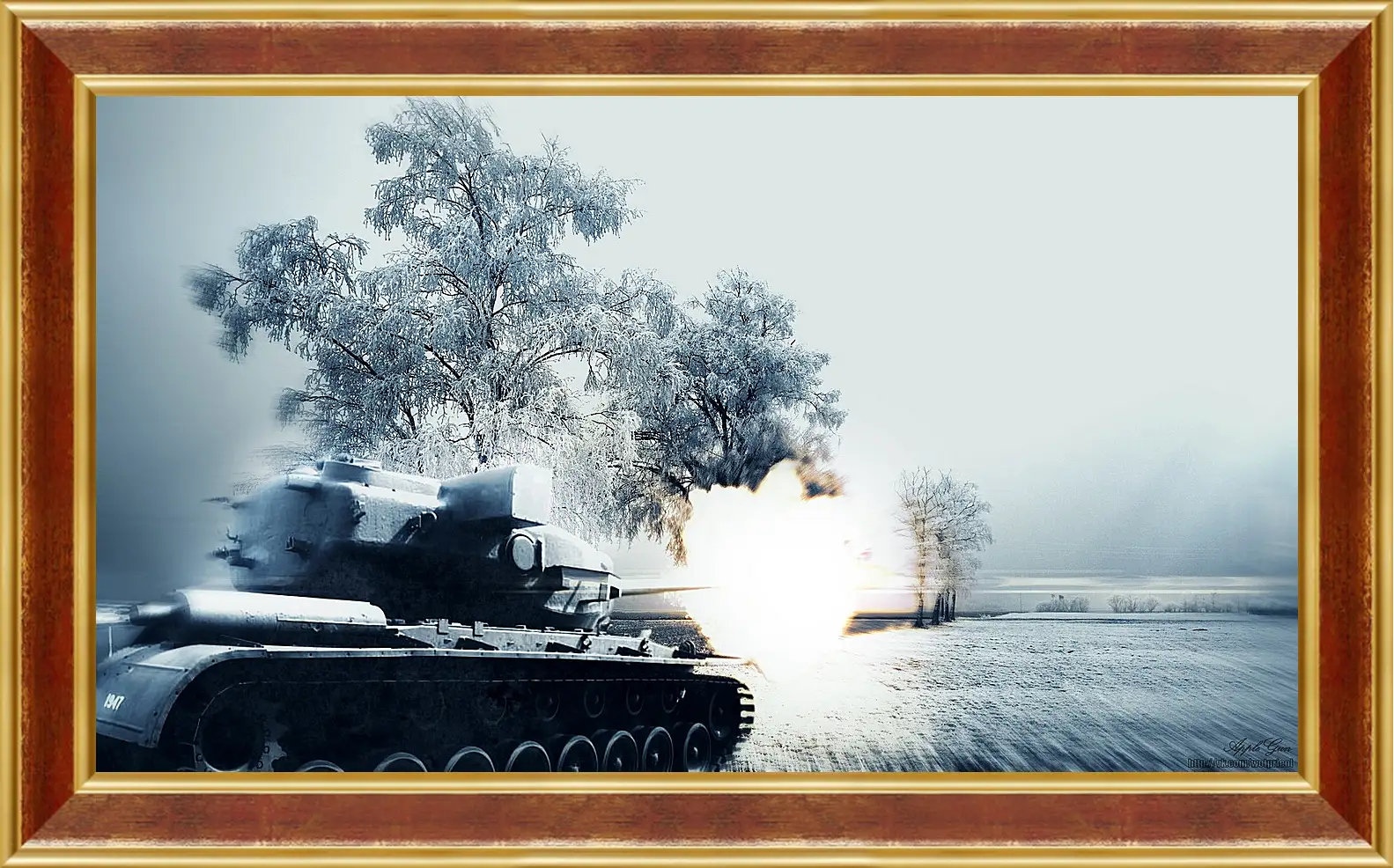 Картина в раме - World Of Tanks