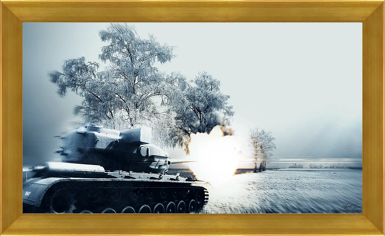 Картина в раме - World Of Tanks