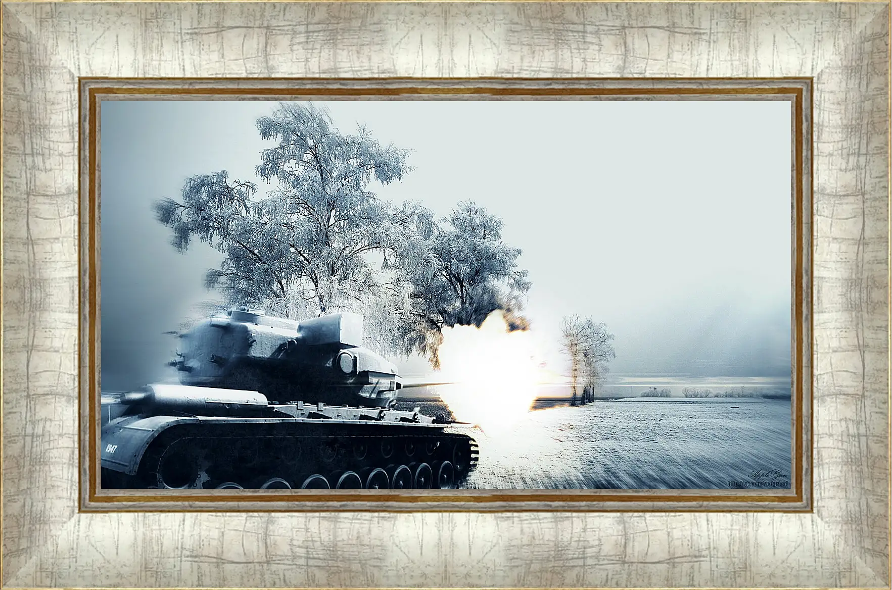 Картина в раме - World Of Tanks