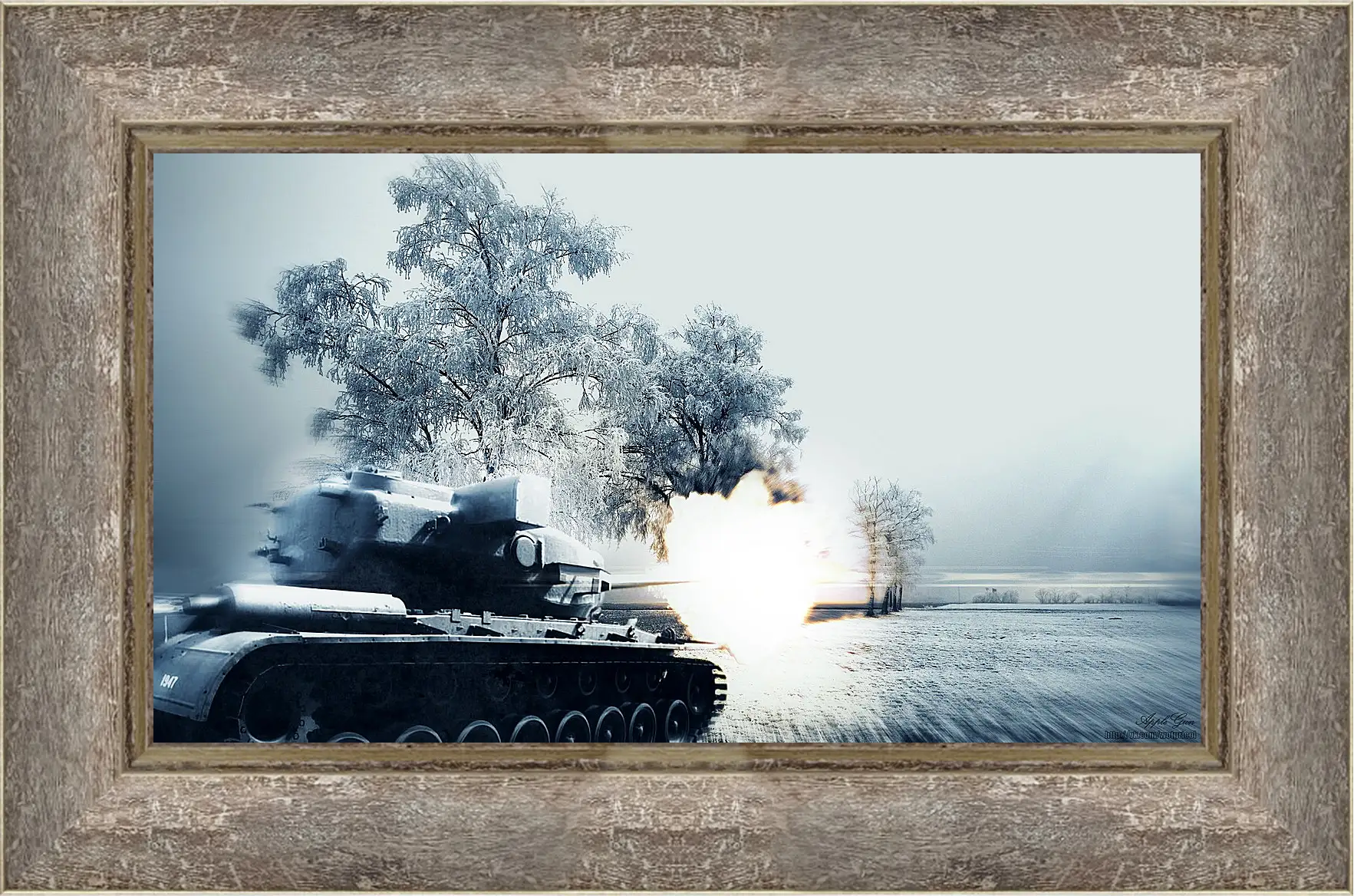 Картина в раме - World Of Tanks