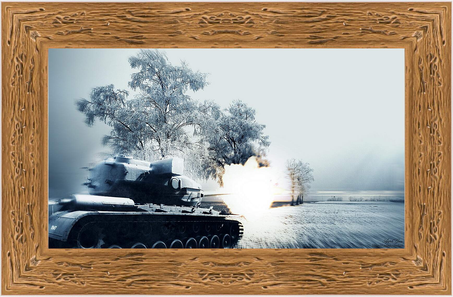 Картина в раме - World Of Tanks