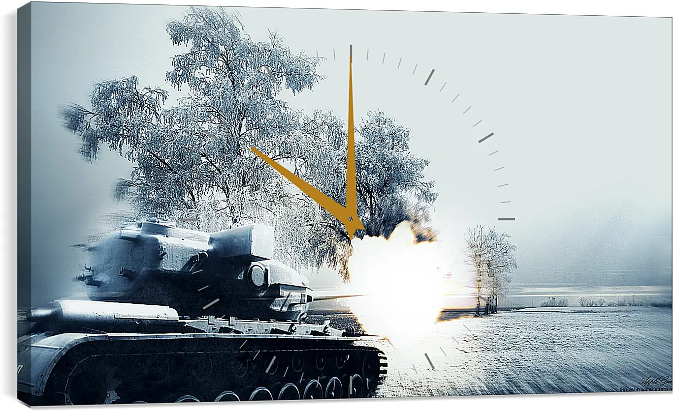 Часы картина - World Of Tanks