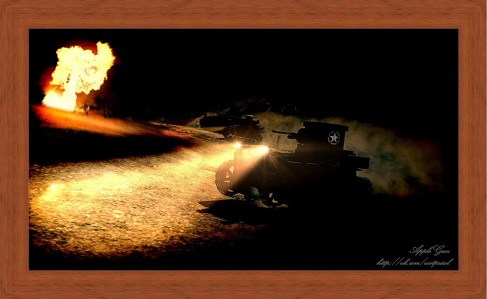 Картина в раме - World Of Tanks