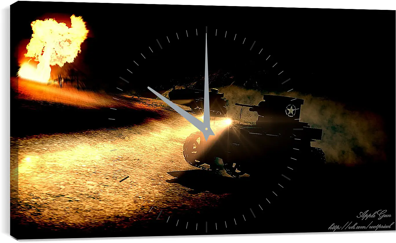 Часы картина - World Of Tanks