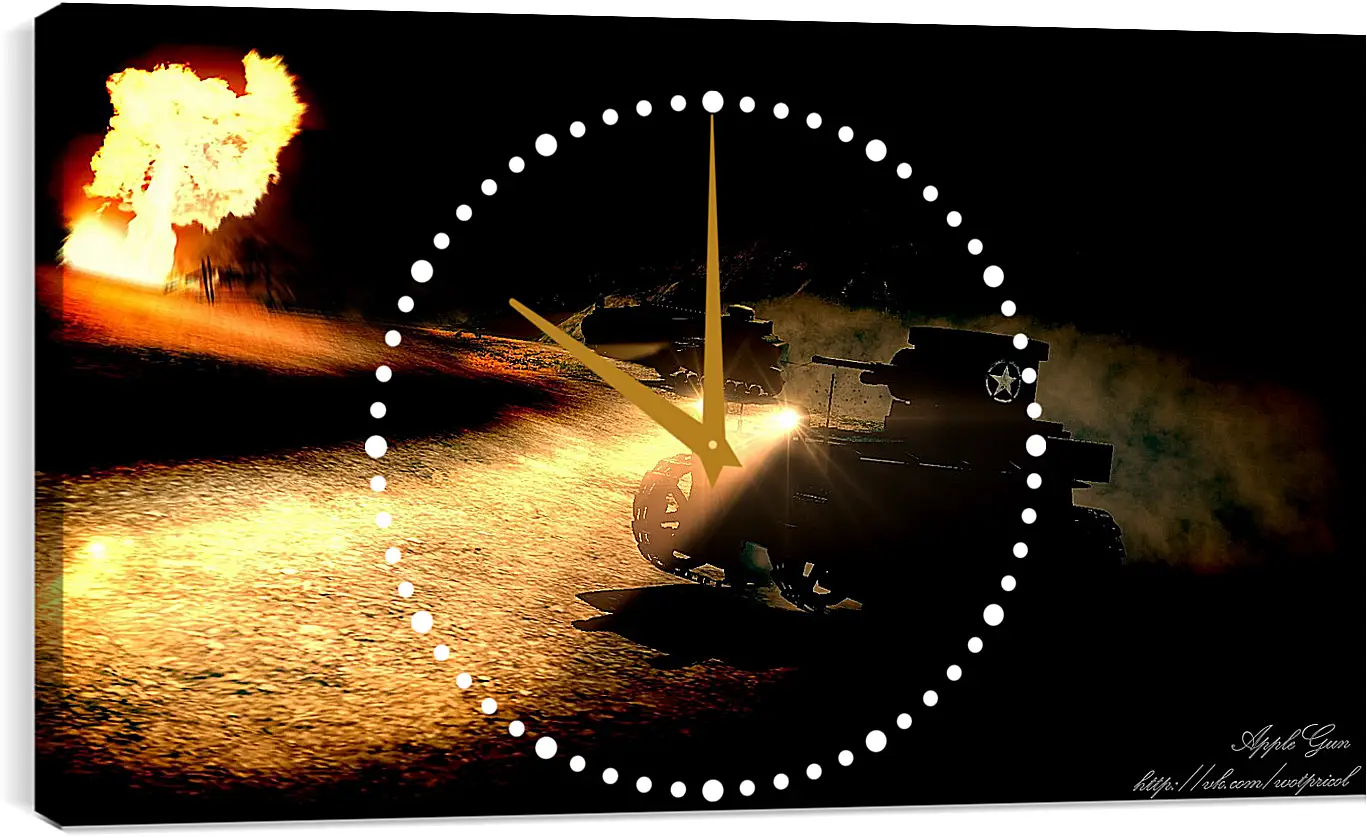 Часы картина - World Of Tanks