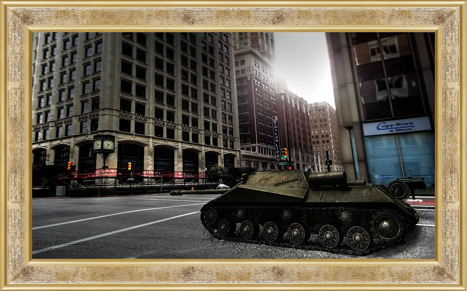 Картина в раме - World Of Tanks