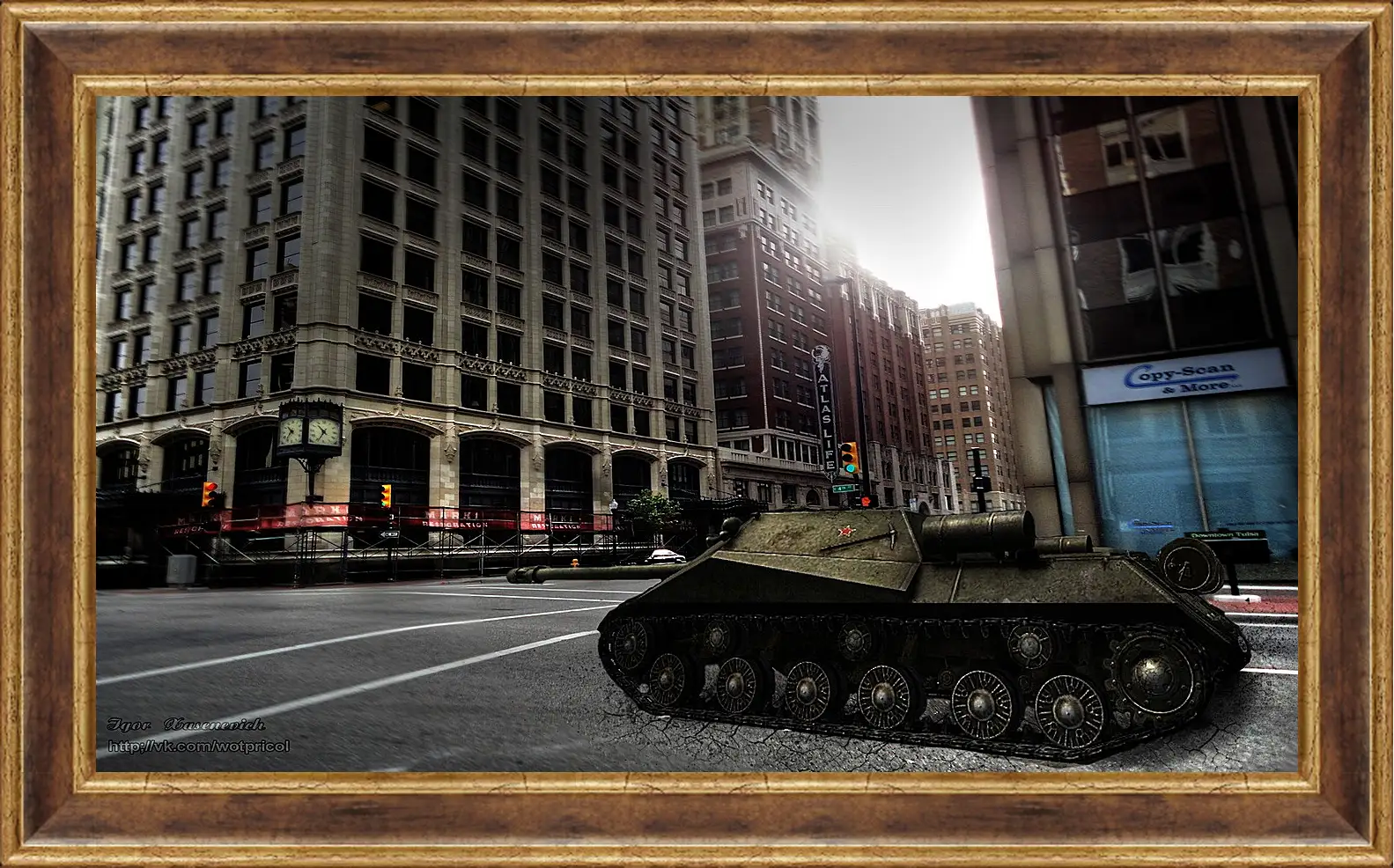 Картина в раме - World Of Tanks