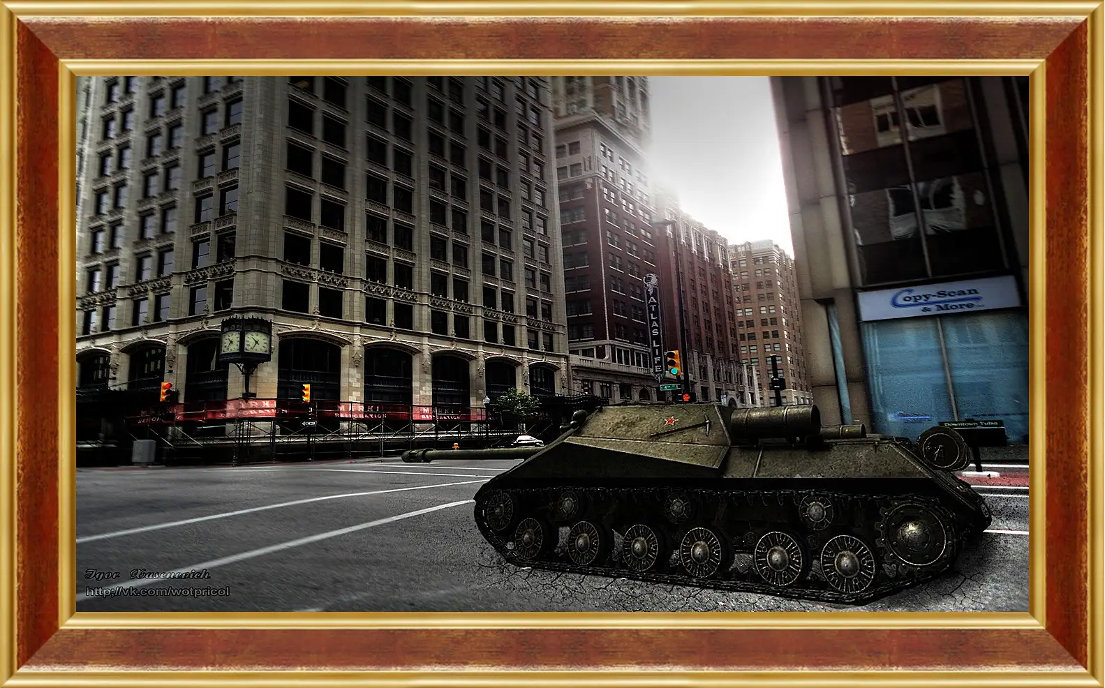 Картина в раме - World Of Tanks