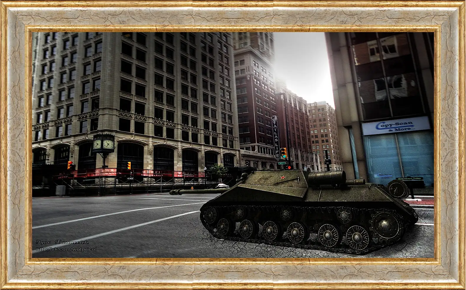 Картина в раме - World Of Tanks