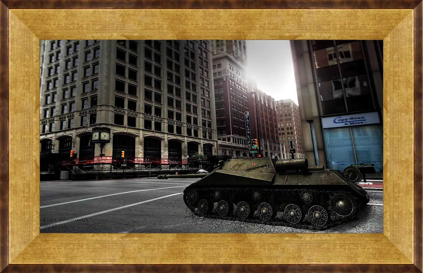 Картина в раме - World Of Tanks