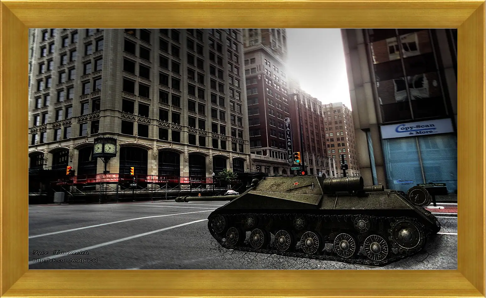 Картина в раме - World Of Tanks