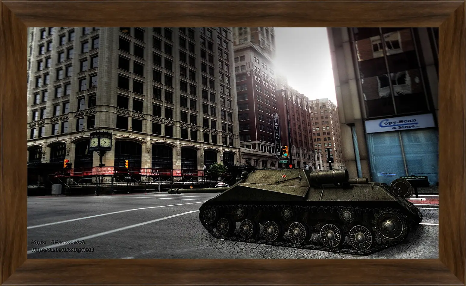 Картина в раме - World Of Tanks