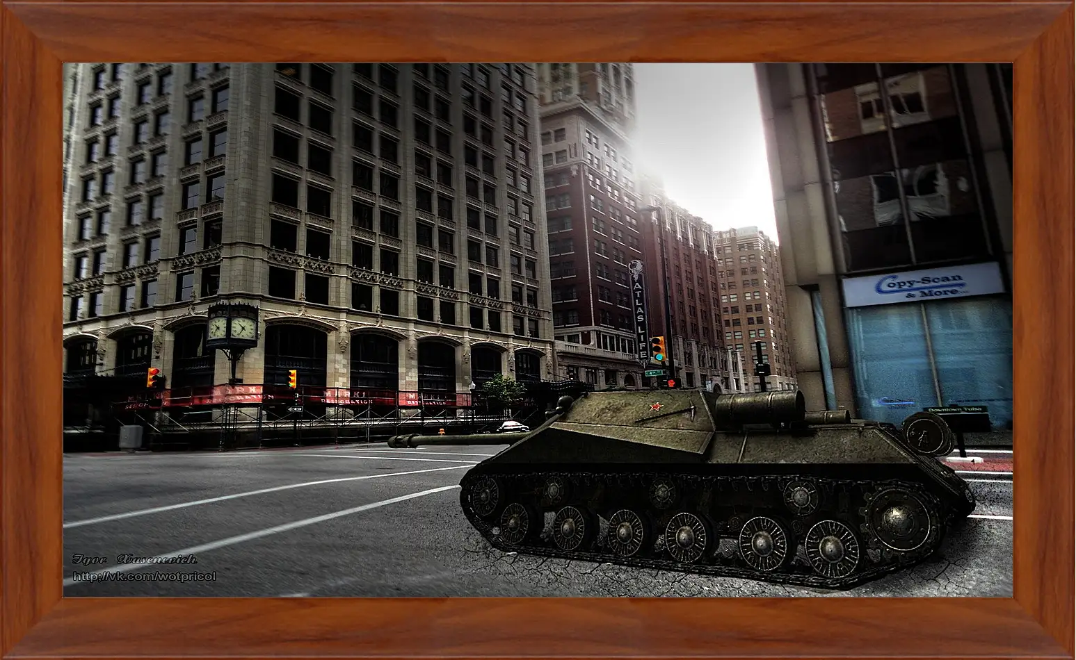 Картина в раме - World Of Tanks