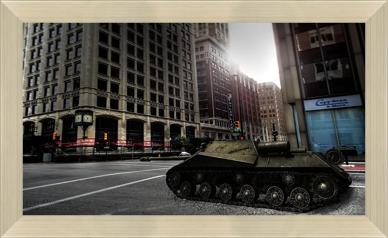 Картина в раме - World Of Tanks