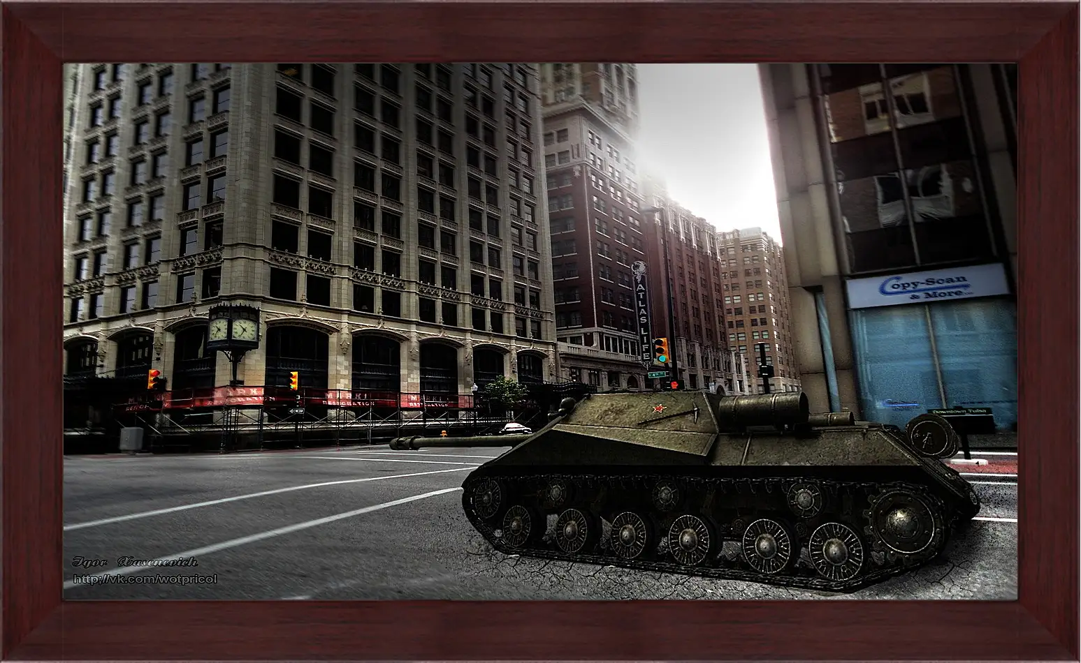 Картина в раме - World Of Tanks