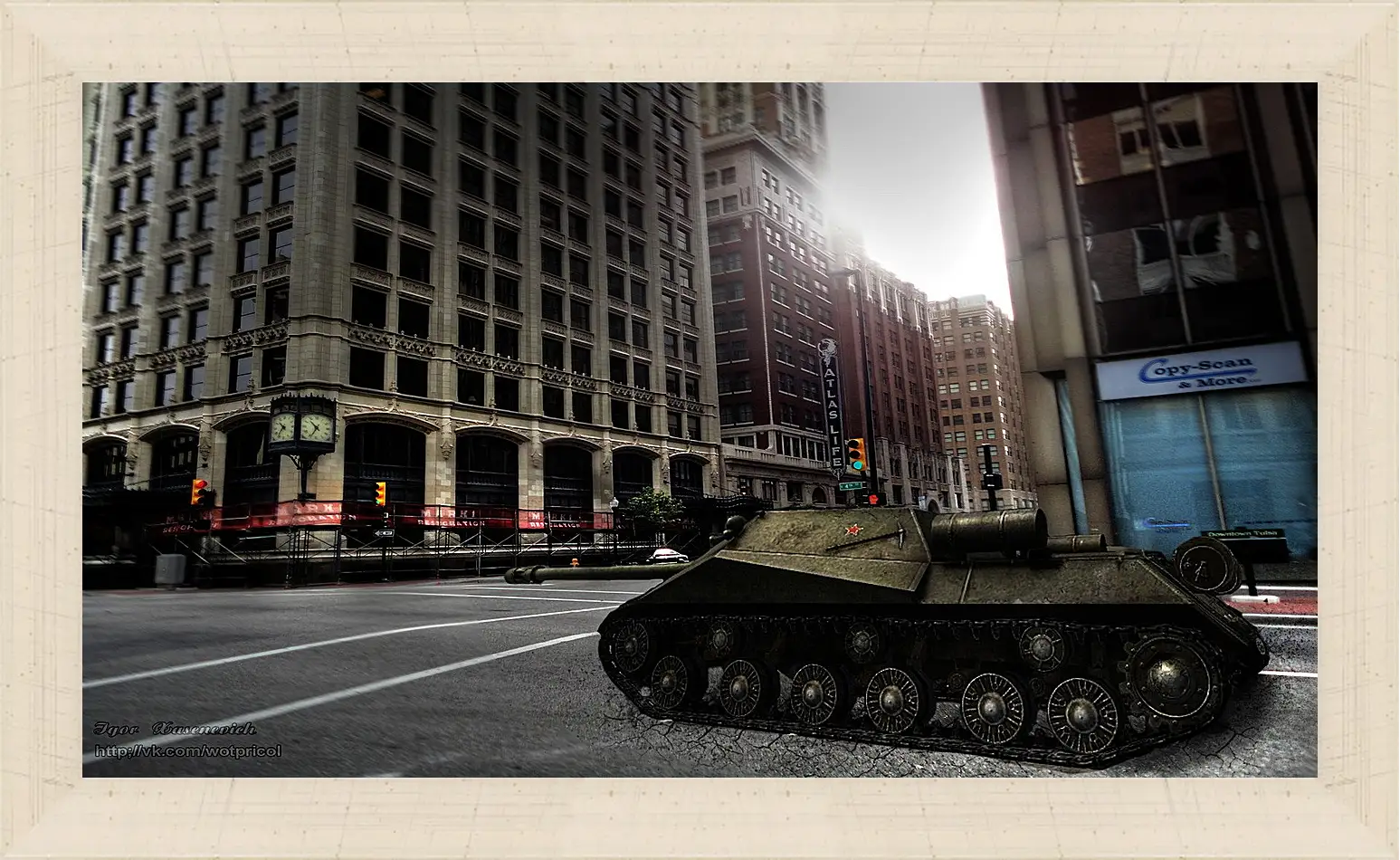 Картина в раме - World Of Tanks