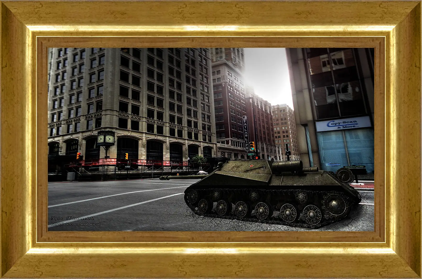 Картина в раме - World Of Tanks