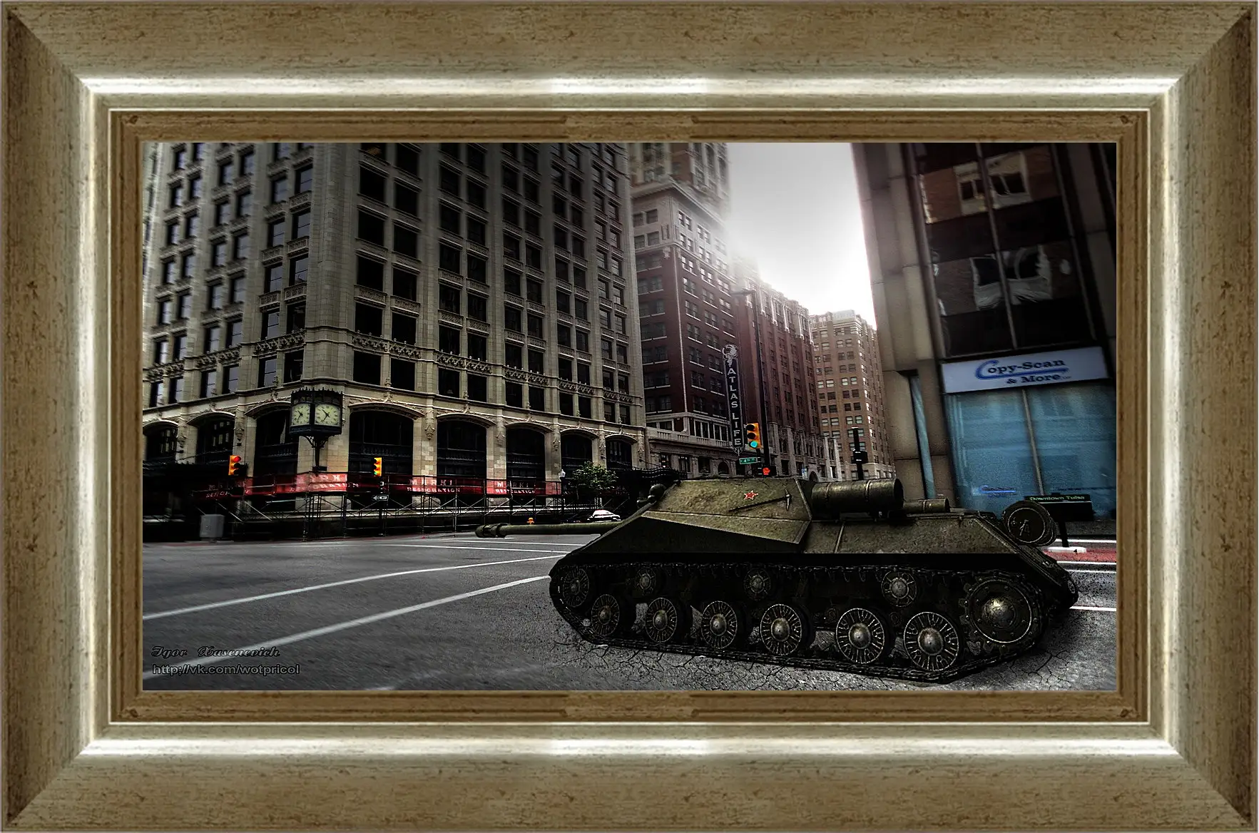 Картина в раме - World Of Tanks