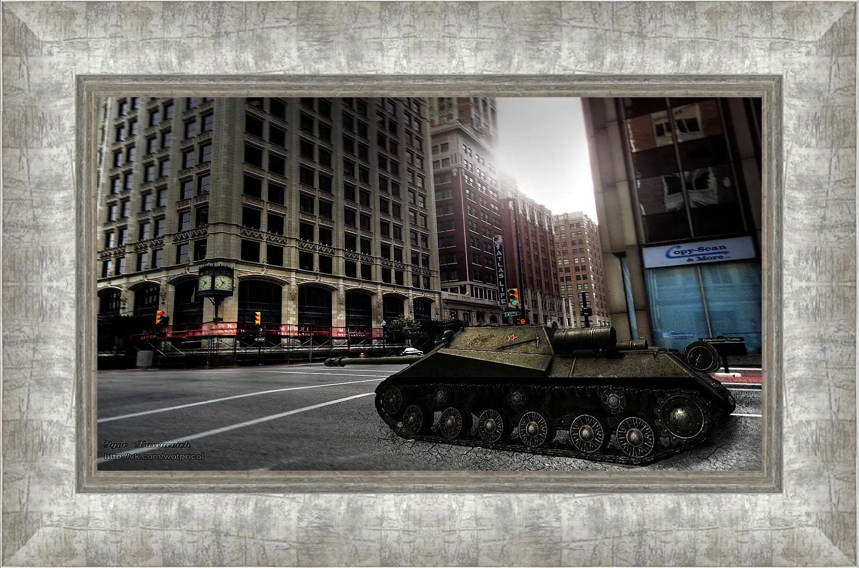 Картина в раме - World Of Tanks