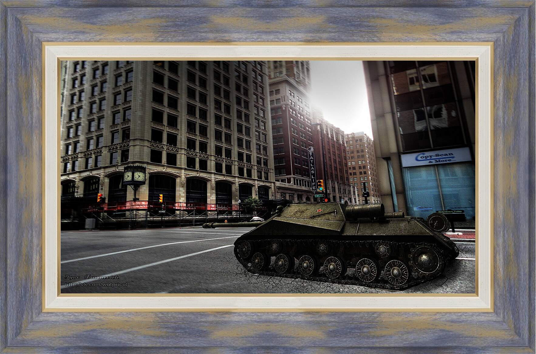 Картина в раме - World Of Tanks