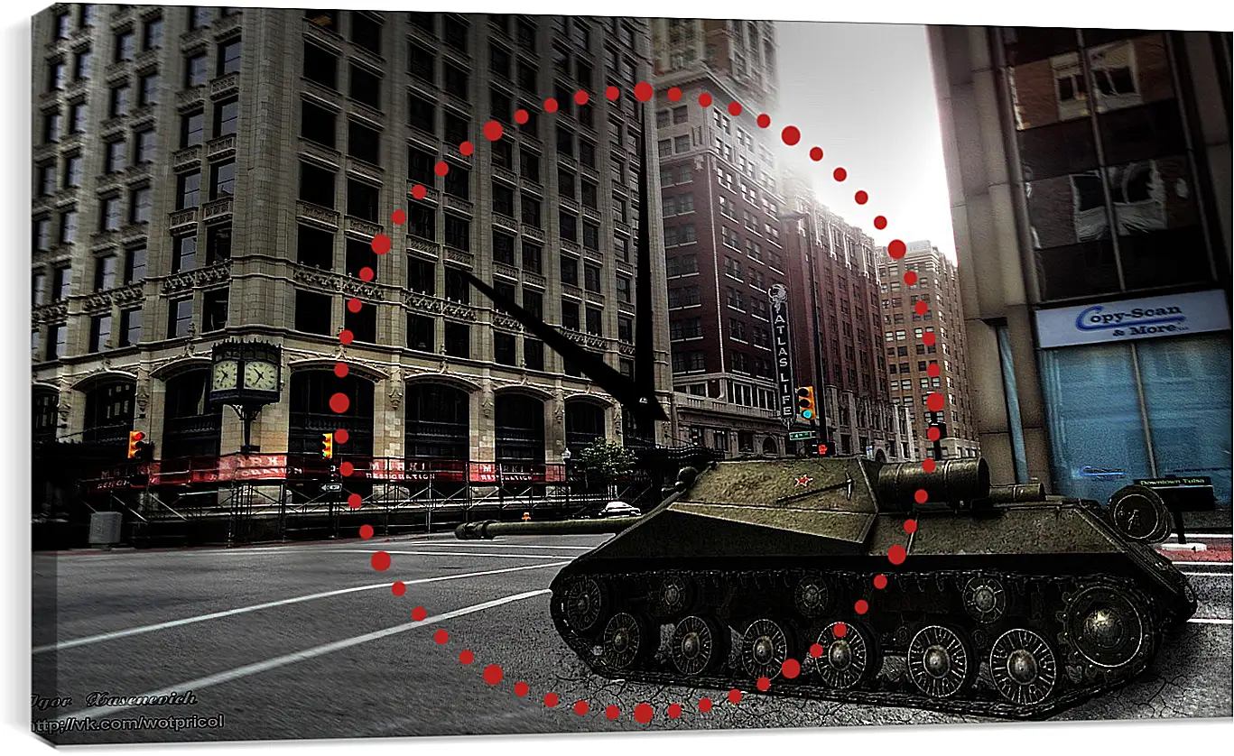 Часы картина - World Of Tanks